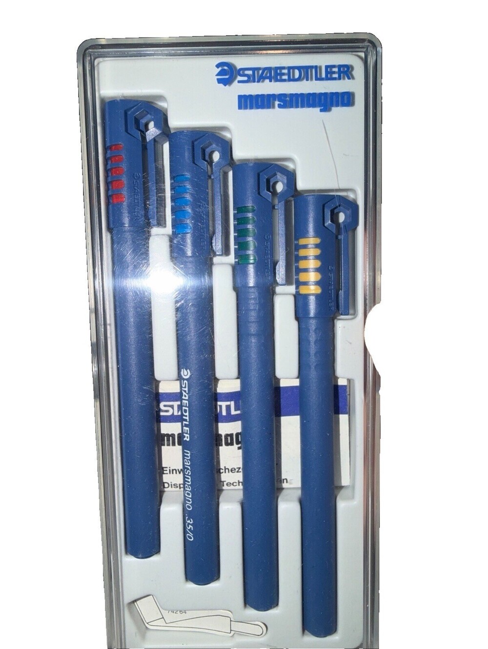Staedtler Marsmagno Mechanical Pencil Set Of 4 NEW VINTAGE Technical Pen .30 .50